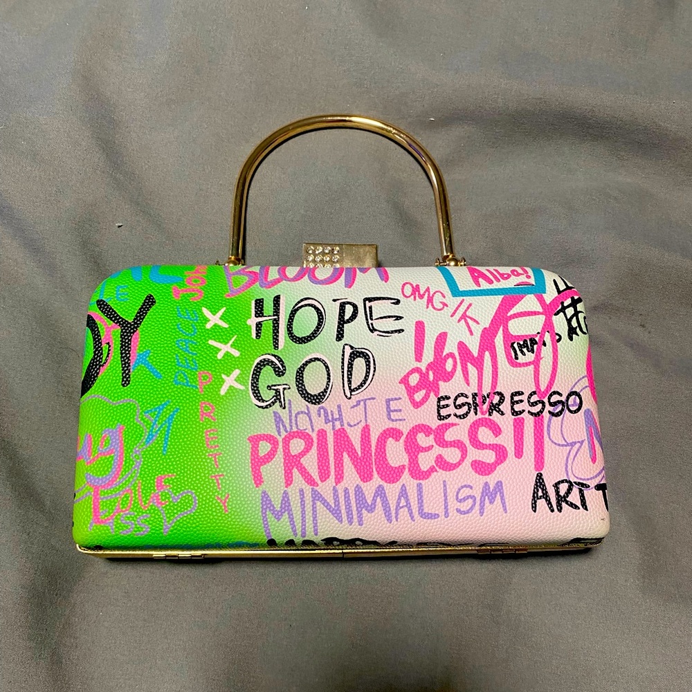 Graffiti Box Clutch